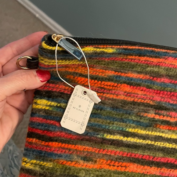 Unspoken Couture Colorful Canvas Crossbody/Wristlet/Clutch, Zip Closure NWT - Picture 8 of 8